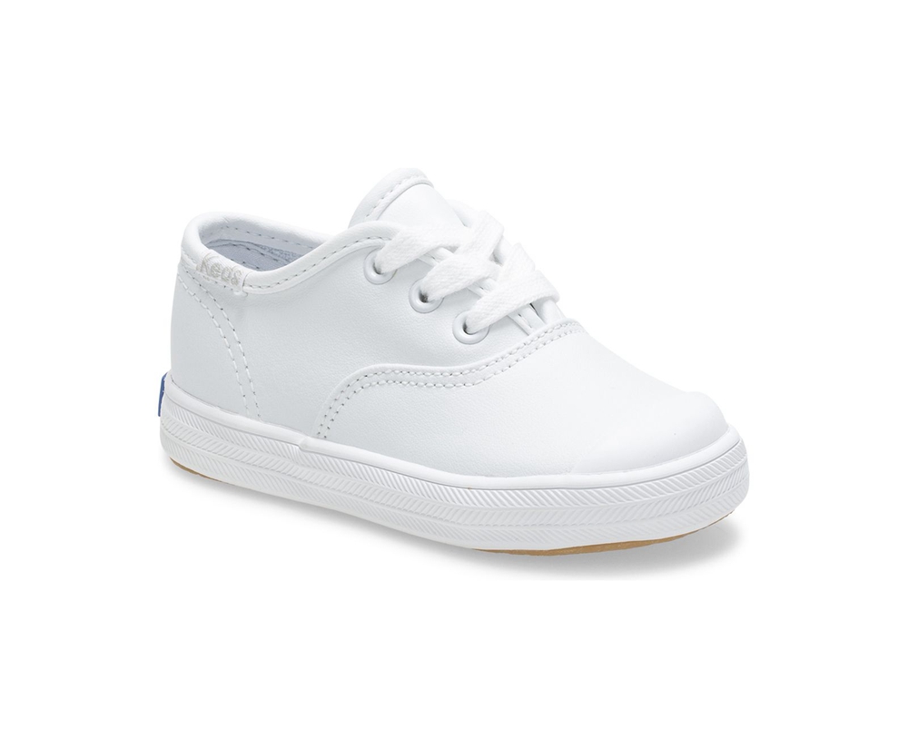 Basket Keds Enfant Blanche - Champion Toe Cap - 912-AQBSGZ